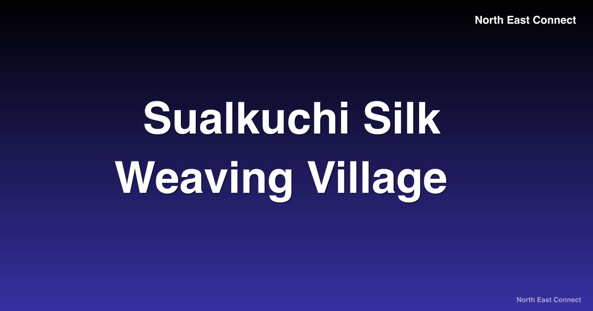 Sualkuchi Silk Weaving Village