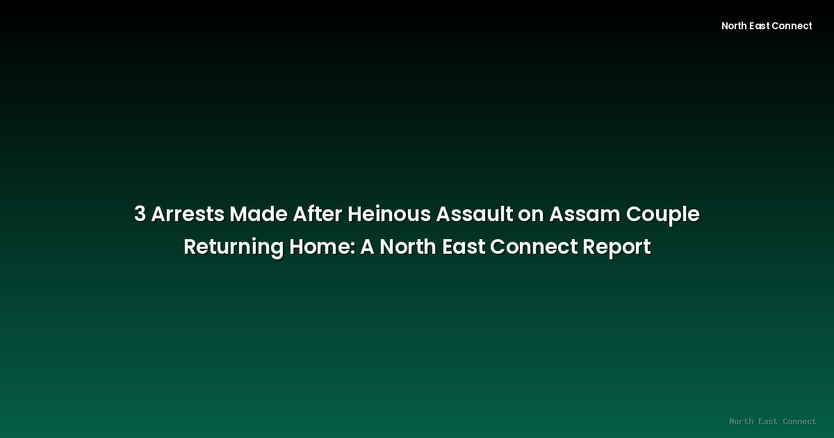 3 Arrests Made After Heinous Assault on Assam Couple Returning Home: A North East Connect Report