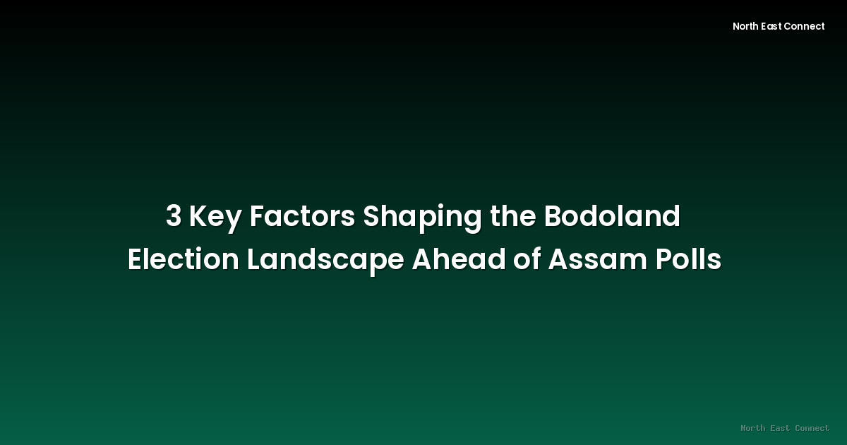 3 Key Factors Shaping the Bodoland Election Landscape Ahead of Assam Polls