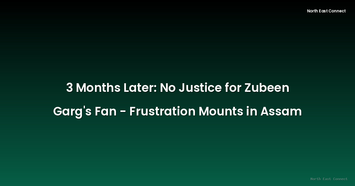 3 Months Later: No Justice for Zubeen Garg's Fan - Frustration Mounts in Assam