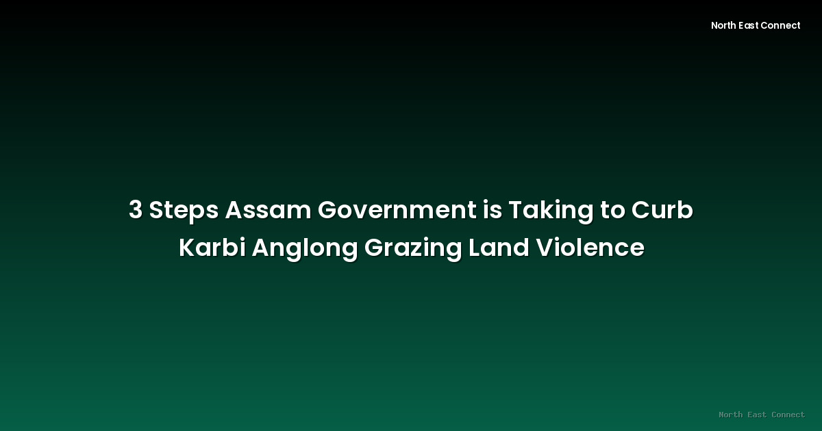 3 Steps Assam Government is Taking to Curb Karbi Anglong Grazing Land Violence