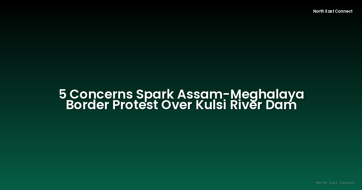 5 Concerns Spark Assam-Meghalaya Border Protest Over Kulsi River Dam