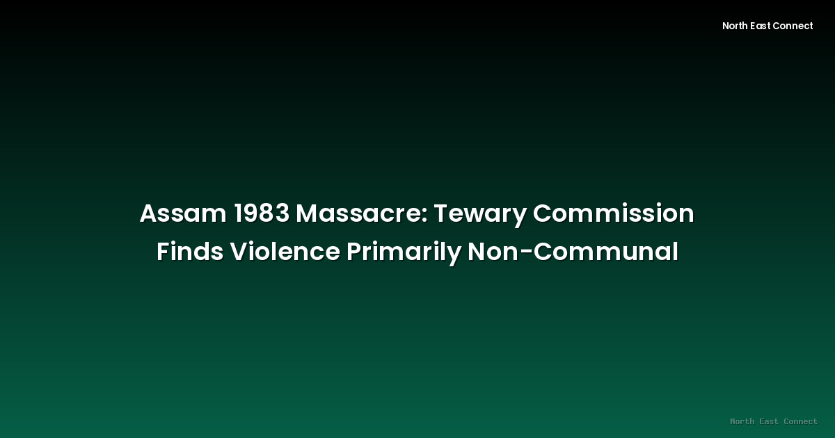 Assam 1983 Massacre: Tewary Commission Finds Violence Primarily Non-Communal
