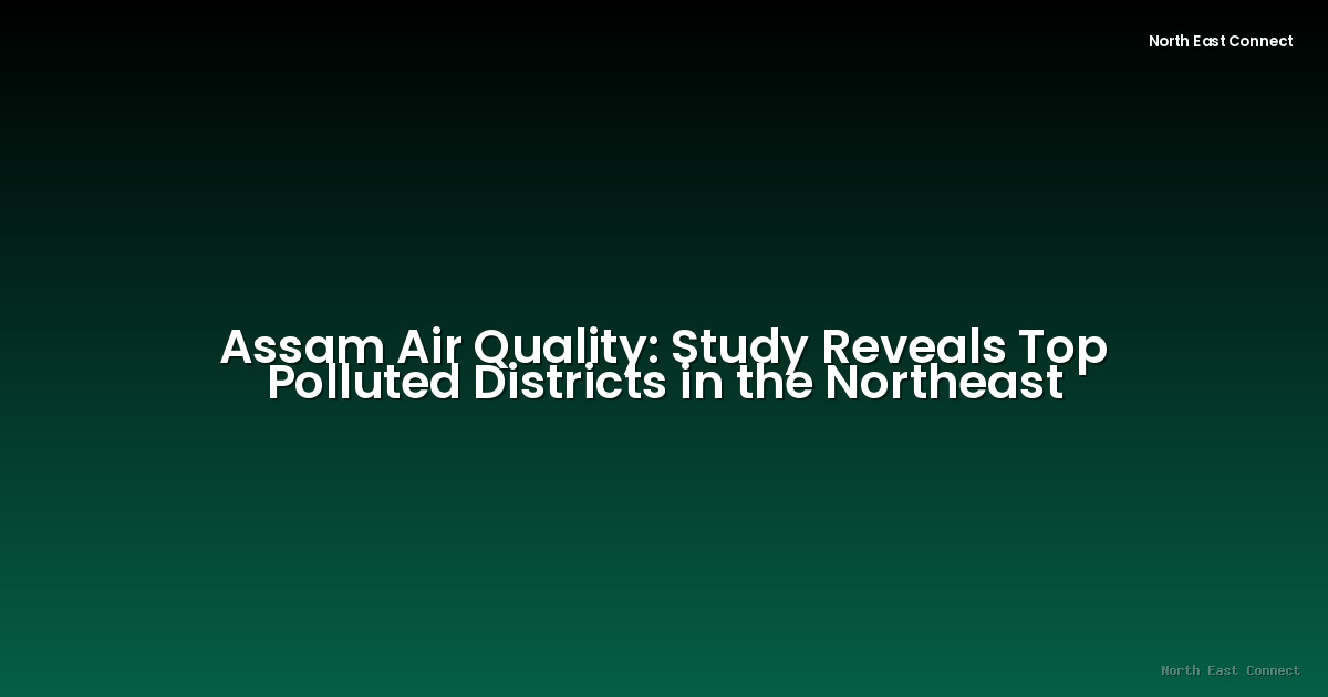 Assam Air Quality: Study Reveals Top Polluted Districts in the Northeast