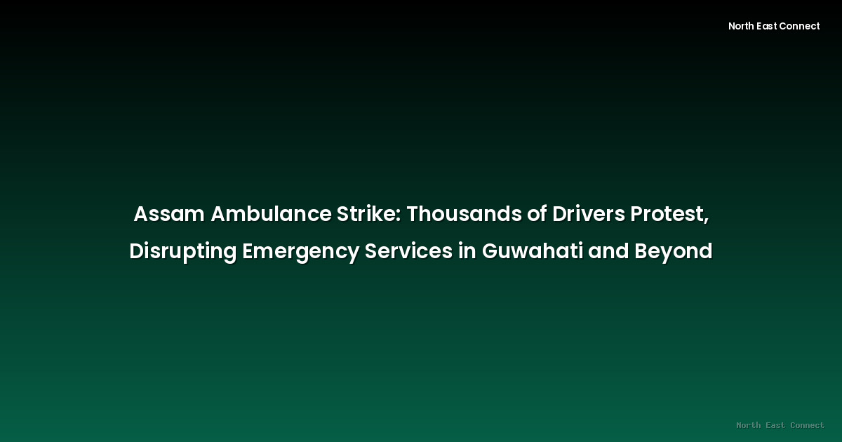 Assam Ambulance Strike: Thousands of Drivers Protest, Disrupting Emergency Services in Guwahati and Beyond