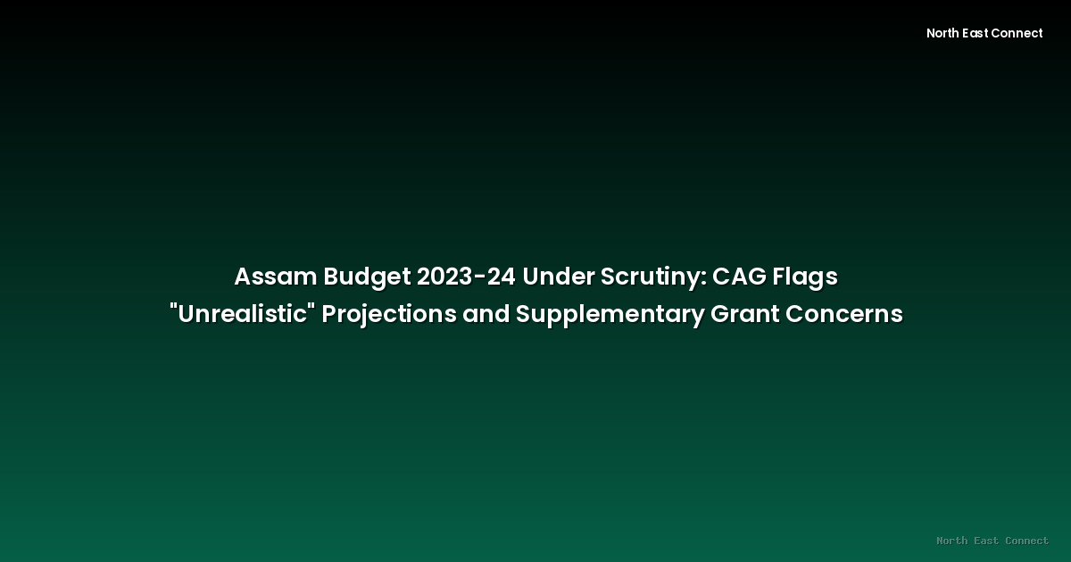 Assam Budget 2023-24 Under Scrutiny: CAG Flags "Unrealistic" Projections and Supplementary Grant Concerns