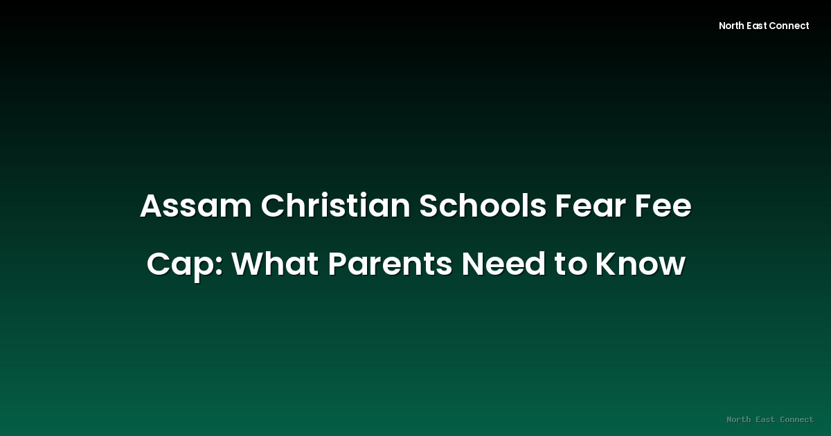 Assam Christian Schools Fear Fee Cap: What Parents Need to Know