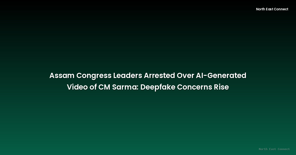 Assam Congress Leaders Arrested Over AI-Generated Video of CM Sarma: Deepfake Concerns Rise
