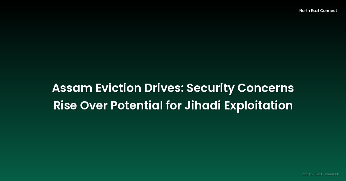 Assam Eviction Drives: Security Concerns Rise Over Potential for Jihadi Exploitation