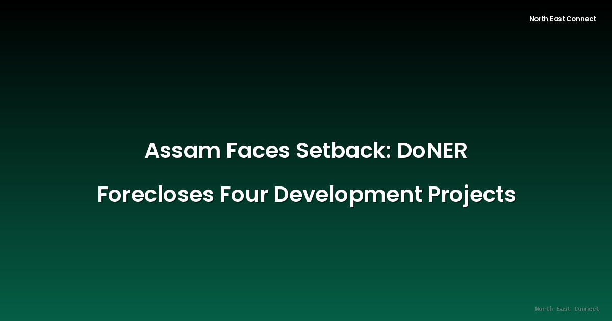 Assam Faces Setback: DoNER Forecloses Four Development Projects