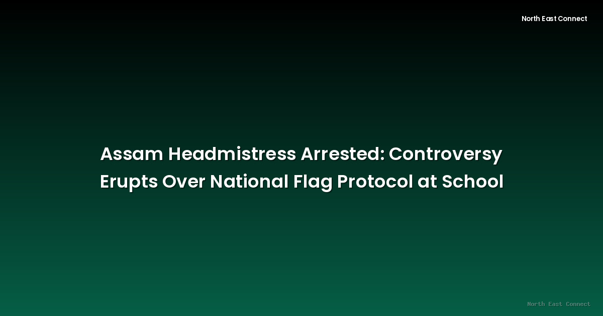 Assam Headmistress Arrested: Controversy Erupts Over National Flag Protocol at School