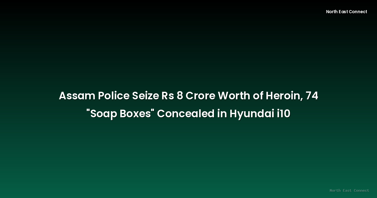 Assam Police Seize Rs 8 Crore Worth of Heroin, 74 "Soap Boxes" Concealed in Hyundai i10