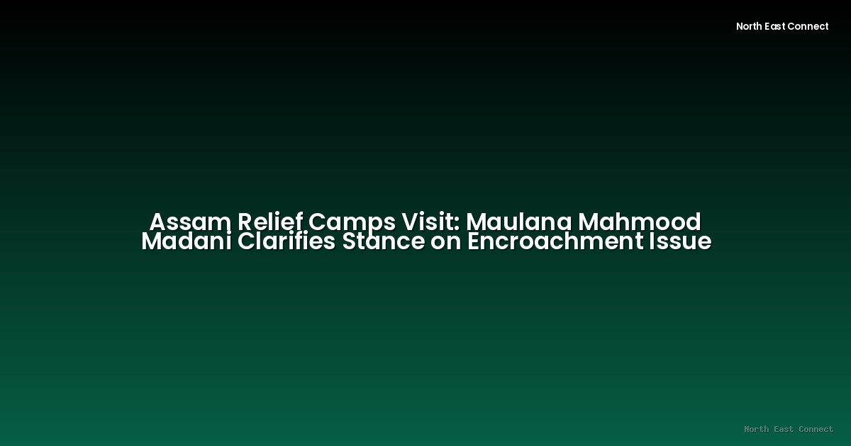 Assam Relief Camps Visit: Maulana Mahmood Madani Clarifies Stance on Encroachment Issue