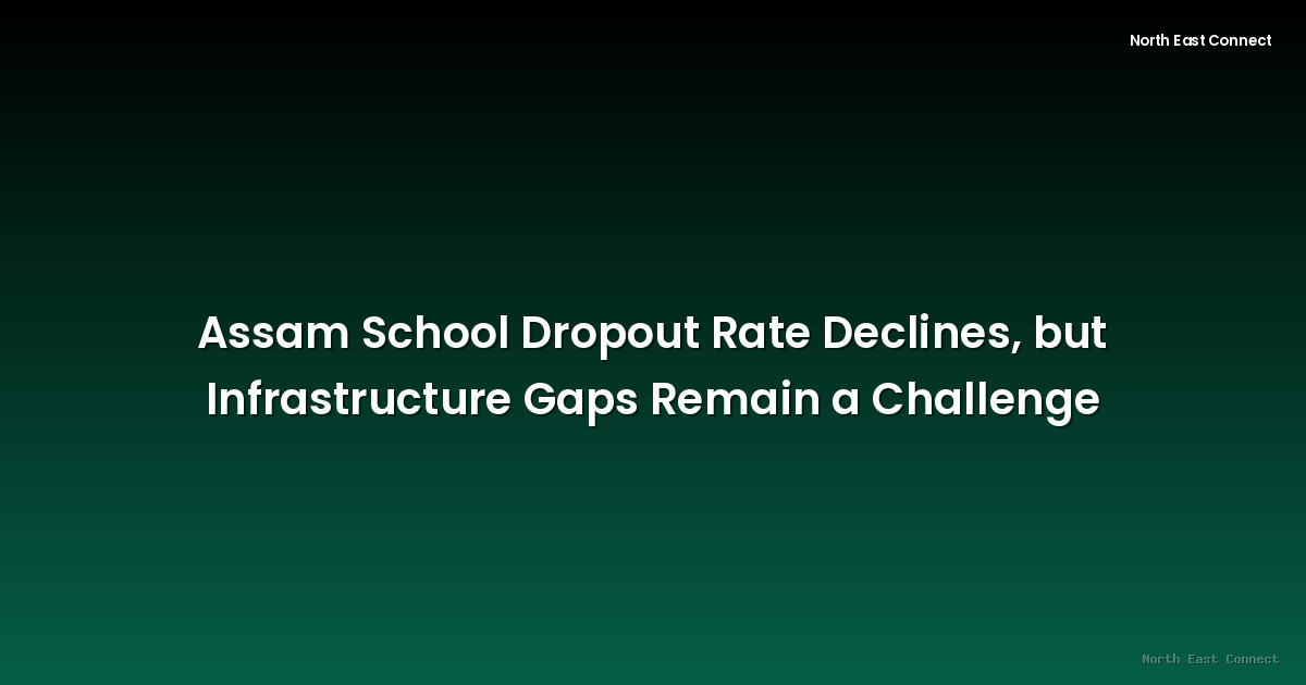 Assam School Dropout Rate Declines, but Infrastructure Gaps Remain a Challenge