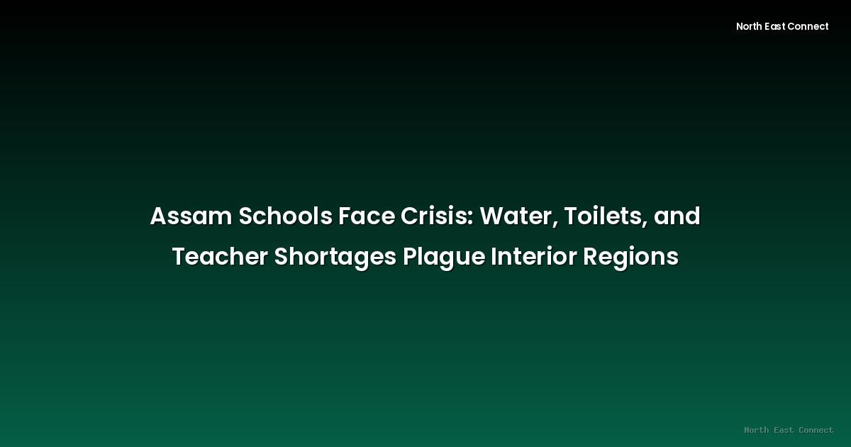 Assam Schools Face Crisis: Water, Toilets, and Teacher Shortages Plague Interior Regions
