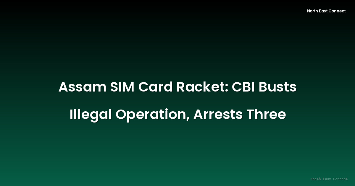 Assam SIM Card Racket: CBI Busts Illegal Operation, Arrests Three