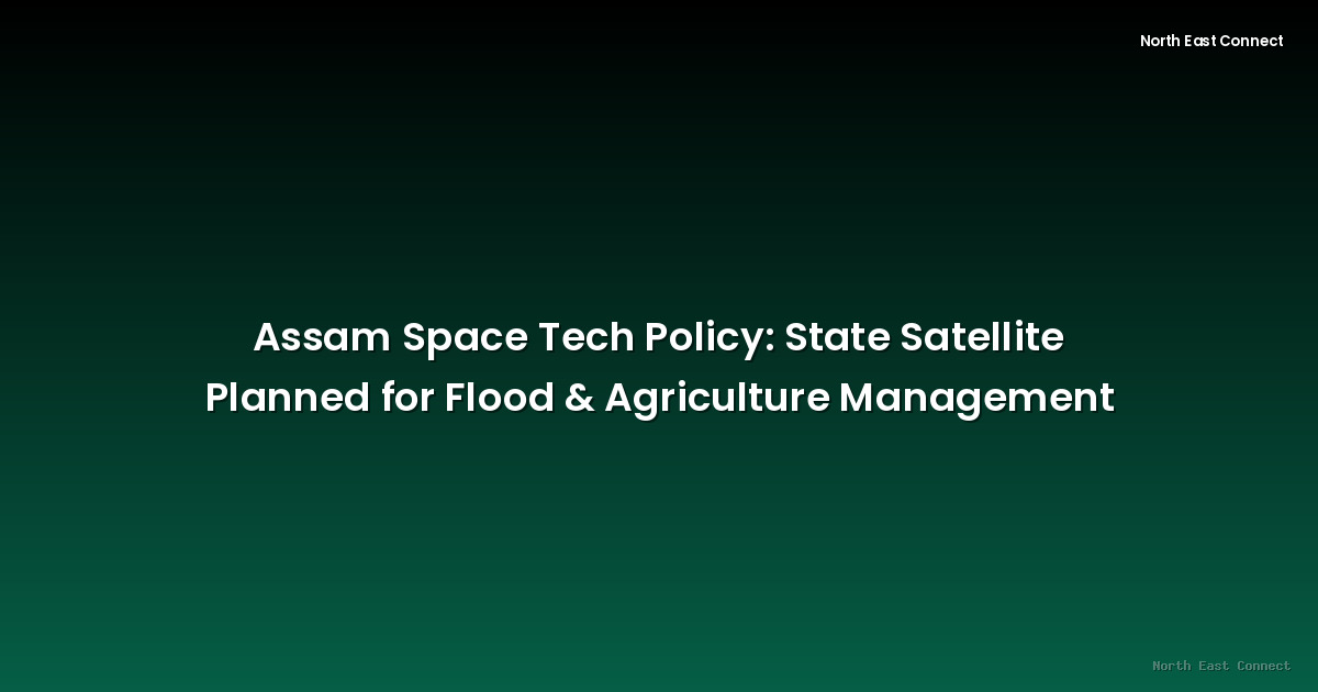 Assam Space Tech Policy: State Satellite Planned for Flood & Agriculture Management