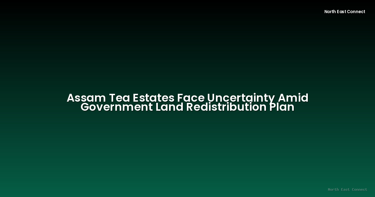 Assam Tea Estates Face Uncertainty Amid Government Land Redistribution Plan