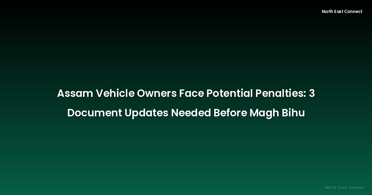 Assam Vehicle Owners Face Potential Penalties: 3 Document Updates Needed Before Magh Bihu