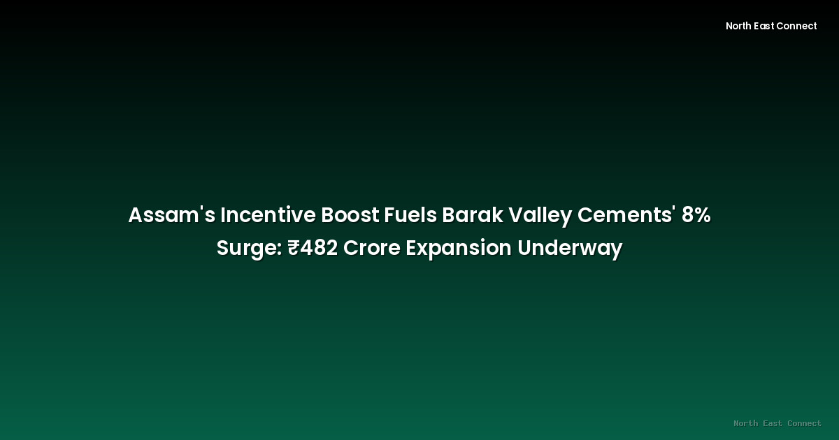 Assam's Incentive Boost Fuels Barak Valley Cements' 8% Surge: ₹482 Crore Expansion Underway