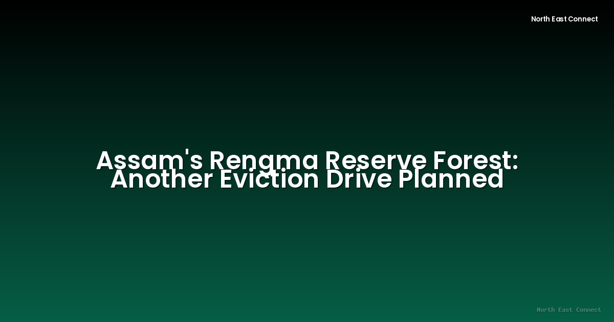 Assam's Rengma Reserve Forest: Another Eviction Drive Planned
