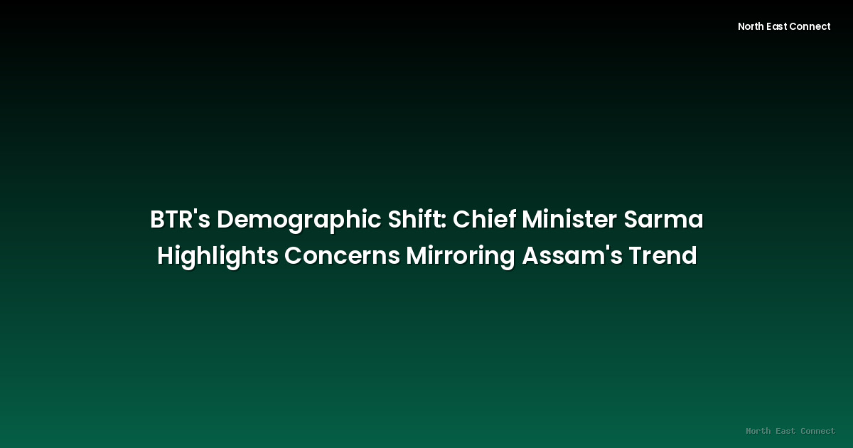 BTR's Demographic Shift: Chief Minister Sarma Highlights Concerns Mirroring Assam's Trend