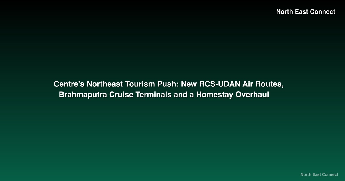 Centre's Northeast Tourism Push: New RCS-UDAN Air Routes, Brahmaputra Cruise Terminals and a Homestay Overhaul