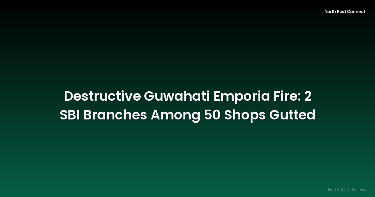 Destructive Guwahati Emporia Fire: 2 SBI Branches Among 50 Shops Gutted