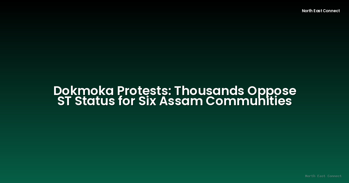 Dokmoka Protests: Thousands Oppose ST Status for Six Assam Communities