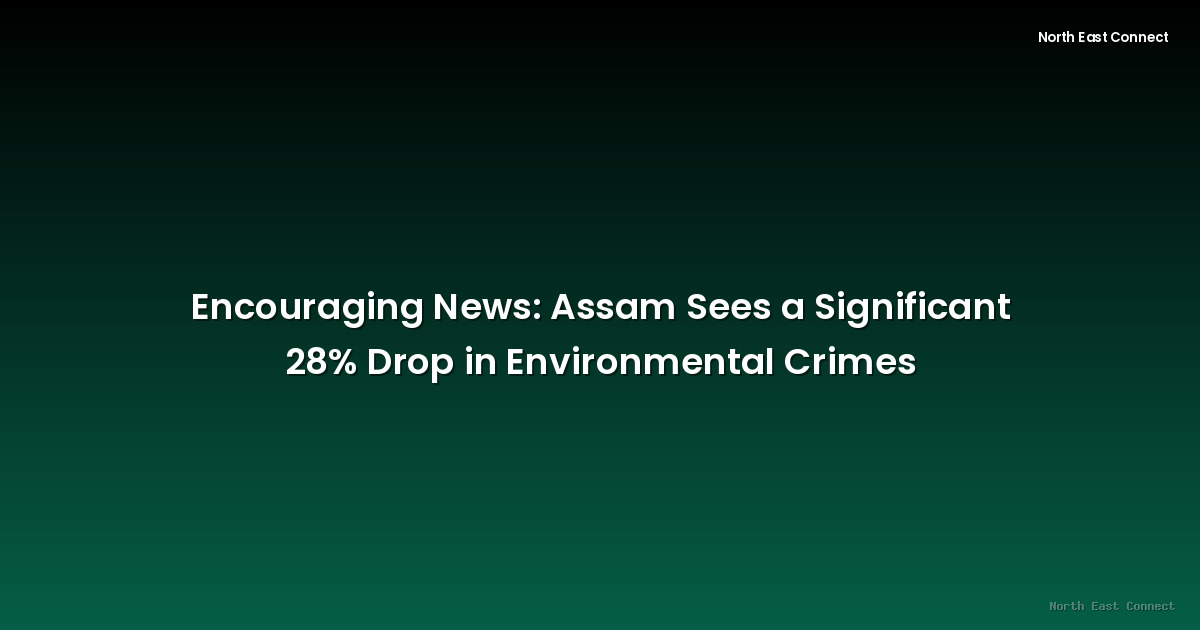 Encouraging News: Assam Sees a Significant 28% Drop in Environmental Crimes