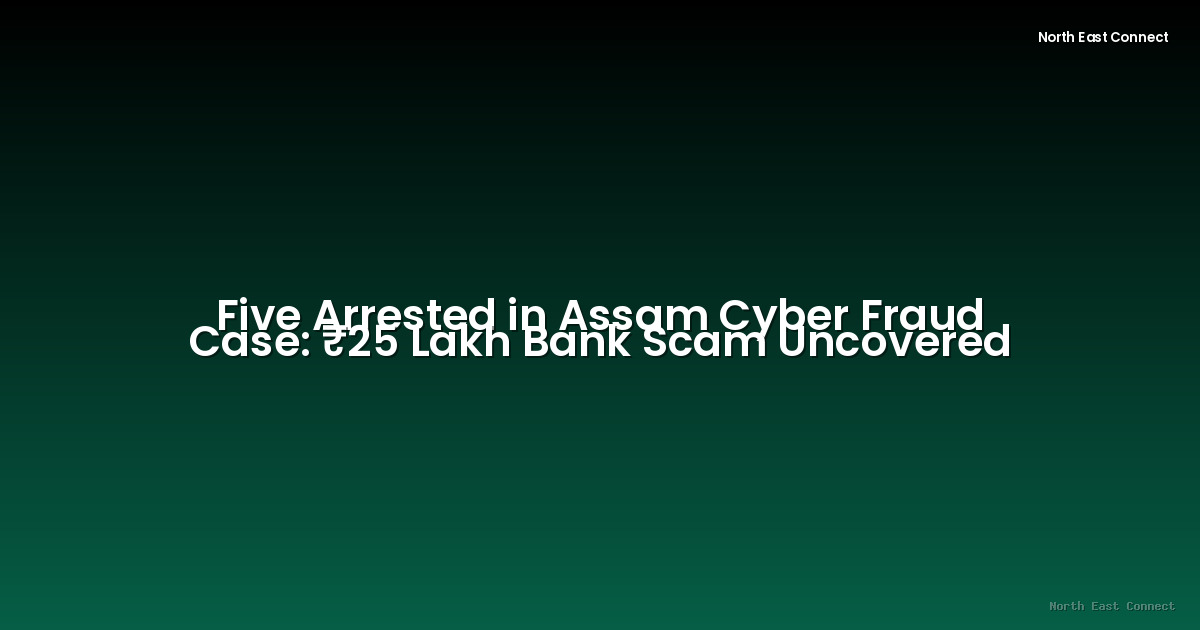 Five Arrested in Assam Cyber Fraud Case: ₹25 Lakh Bank Scam Uncovered