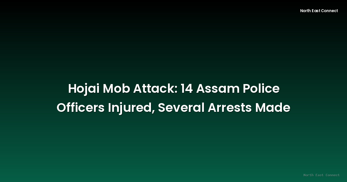 Hojai Mob Attack: 14 Assam Police Officers Injured, Several Arrests Made