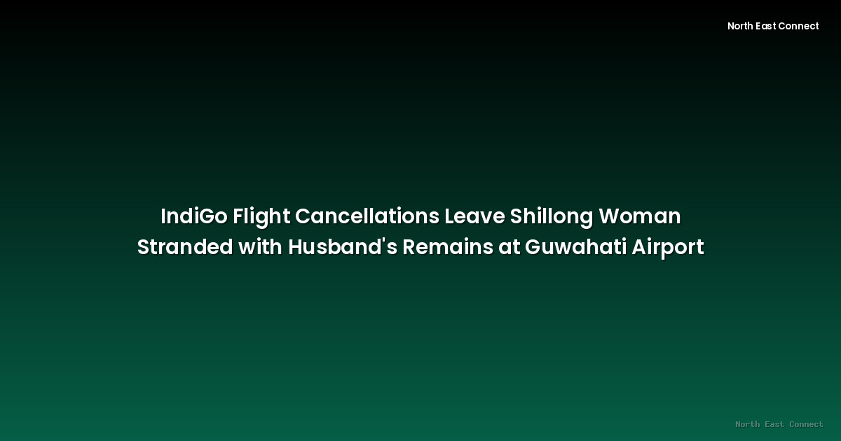 IndiGo Flight Cancellations Leave Shillong Woman Stranded with Husband's Remains at Guwahati Airport