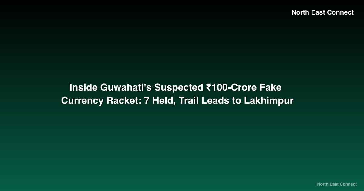 Inside Guwahati's Suspected ₹100-Crore Fake Currency Racket: 7 Held, Trail Leads to Lakhimpur