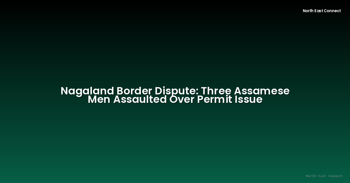 Nagaland Border Dispute: Three Assamese Men Assaulted Over Permit Issue