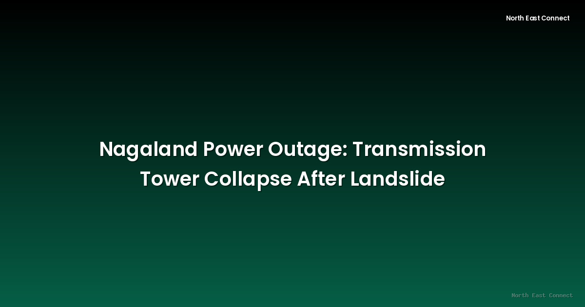 Nagaland Power Outage: Transmission Tower Collapse After Landslide