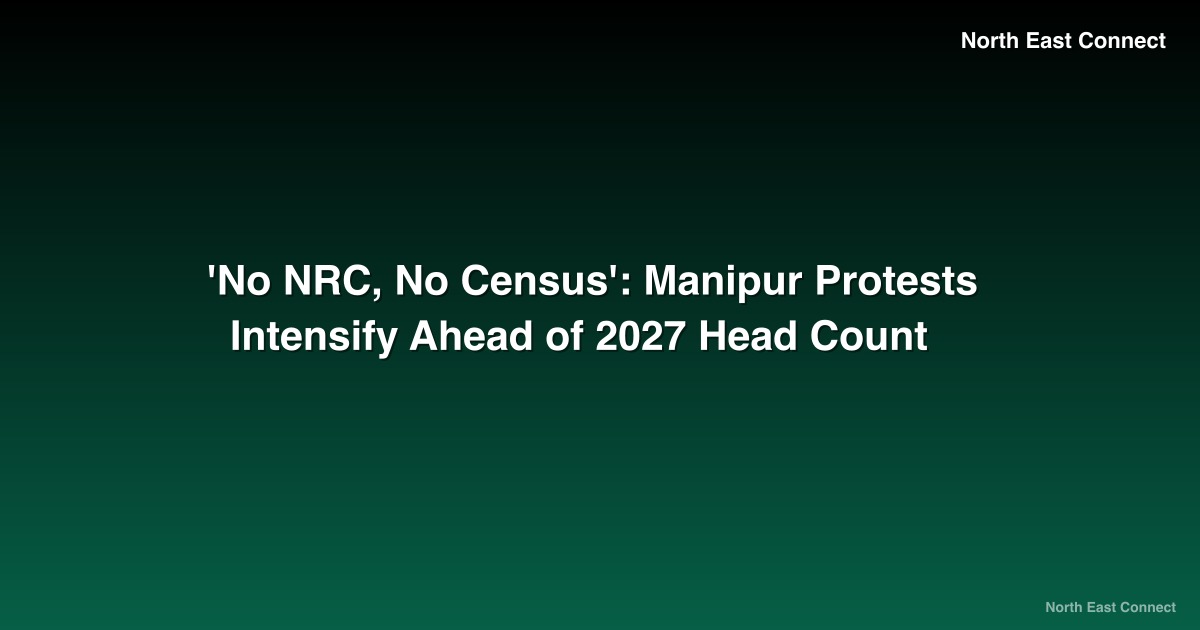 'No NRC, No Census': Manipur Protests Intensify Ahead of 2027 Head Count