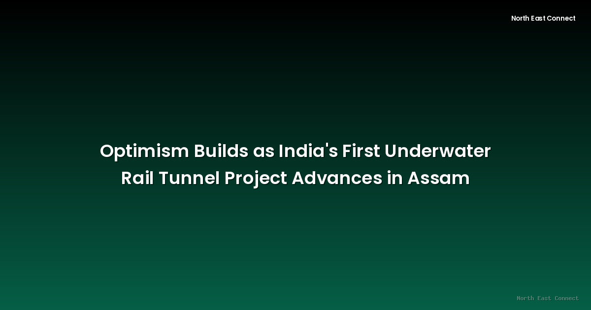 Optimism Builds as India's First Underwater Rail Tunnel Project Advances in Assam