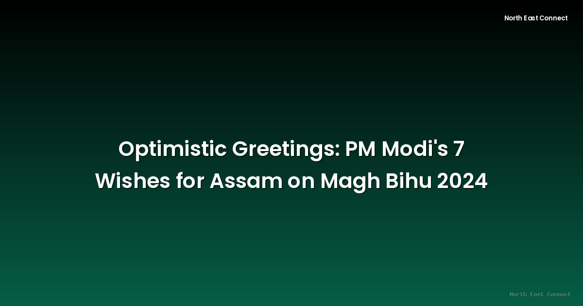 Optimistic Greetings: PM Modi's 7 Wishes for Assam on Magh Bihu 2024