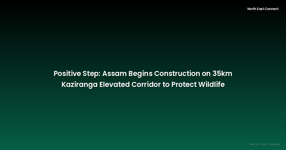 Positive Step: Assam Begins Construction on 35km Kaziranga Elevated Corridor to Protect Wildlife