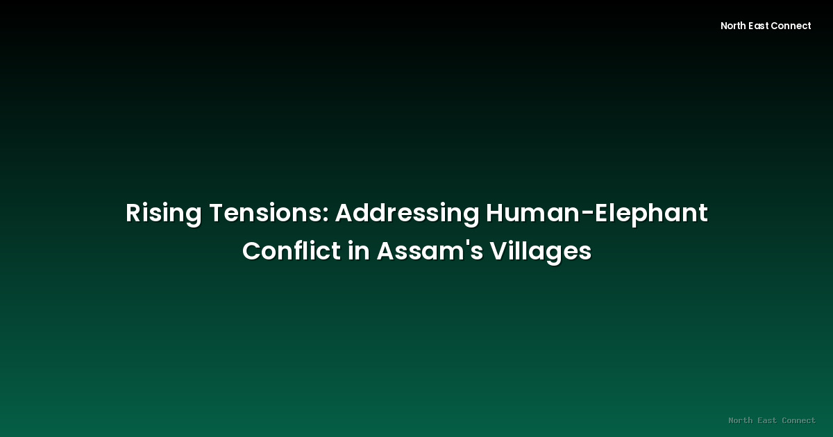 Rising Tensions: Addressing Human-Elephant Conflict in Assam's Villages