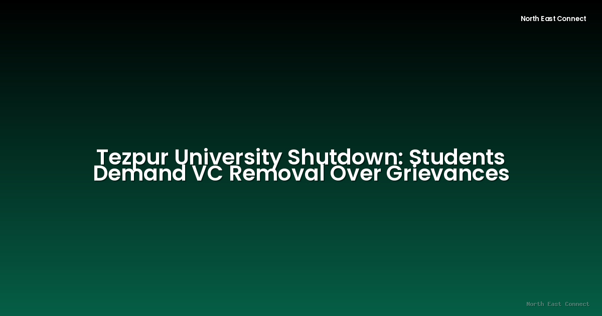 Tezpur University Shutdown: Students Demand VC Removal Over Grievances