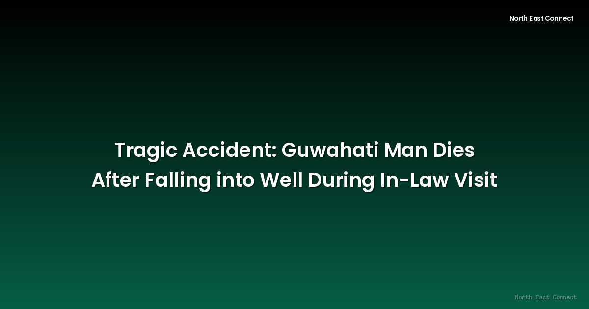 Tragic Accident: Guwahati Man Dies After Falling into Well During In-Law Visit